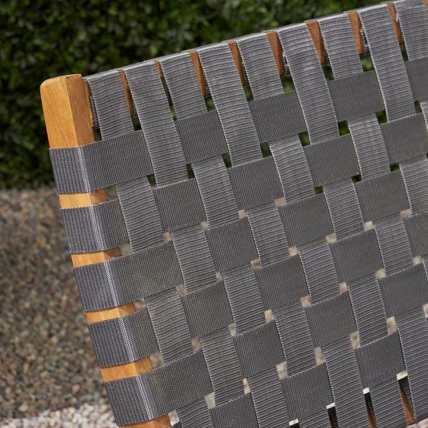 Gdf Studio Riley Outdoor Acacia Wood Foldable Chairs (Set Of 2) Brown Patina And Gray Straps