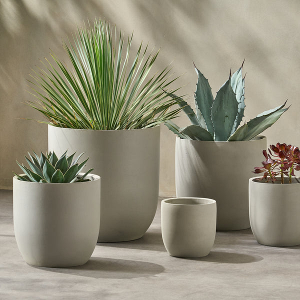 Gdf Studio Rochelle Outdoor Cast Stone Planters (Set Of 5)