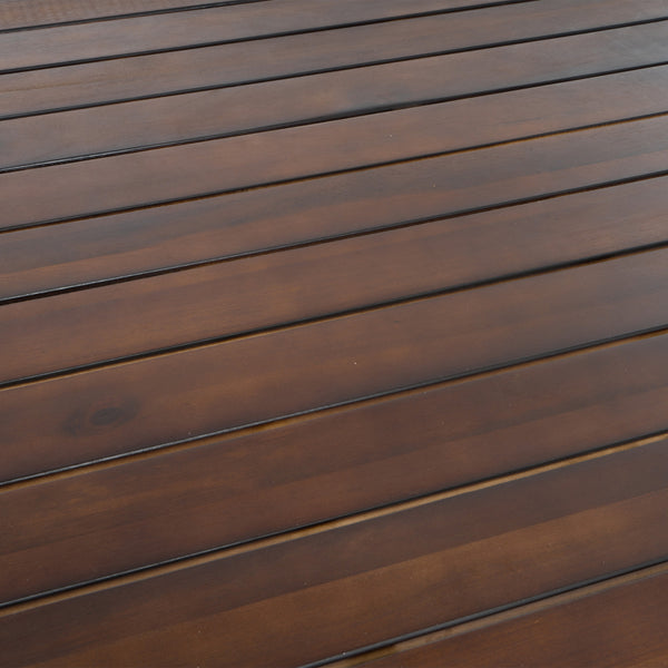 Gdf Studio Rodanthe Outdoor Contemporary 3 Piece Acacia Wood Picnic Dining Set With Benches