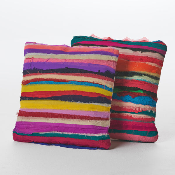 Gdf Studio Rooney Handcrafted Boho Recycled Fabric Pillow