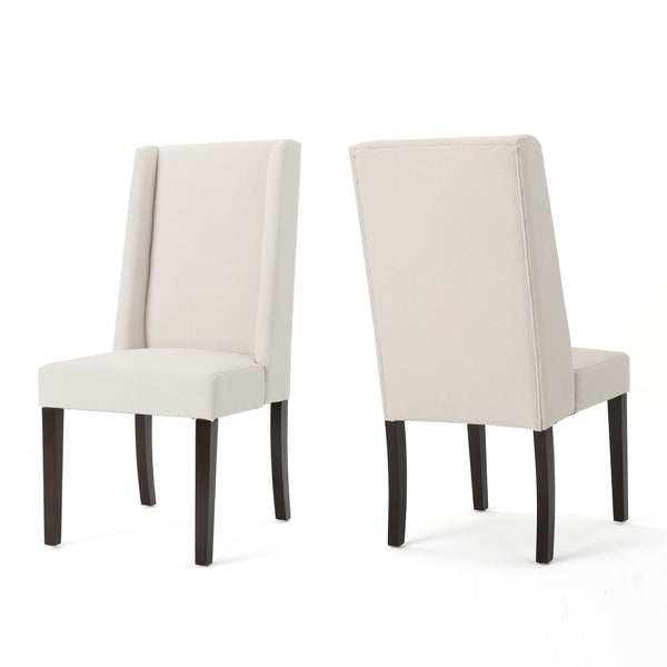 gdf studio Rory Contemporary Fabric Upholstered Wingback Dining Chairs (Set of 2)