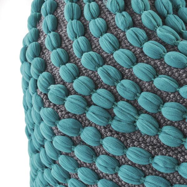 Gdf Studio Rosalyn Handcrafted Modern Water-Resistant Fabric Ottoman Pouf