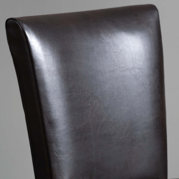 Gdf Studio Rosalynn Brown Leather Folding Dining Chairs (Set Of 2)