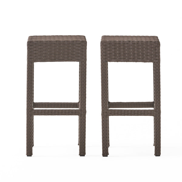 gdf studio Rudolfo 28-Inch Outdoor Backless Bar Stools (Set of 2)