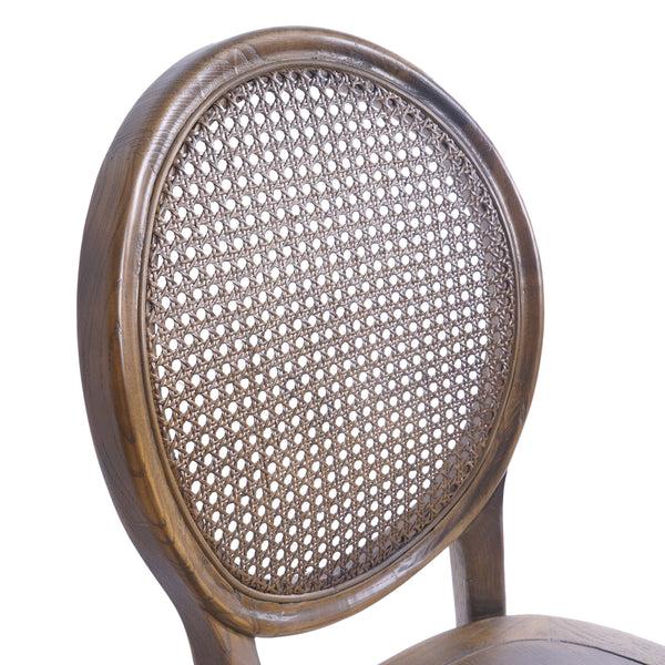 Gdf Studio Ruhan Wooded Cane Back Dining Chair (Set Of 2)