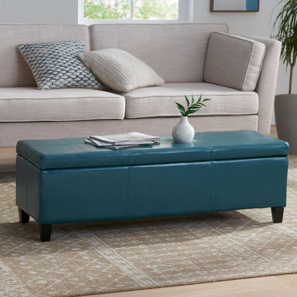Gdf Studio Rupert Upholstered Storage Ottoman Bench