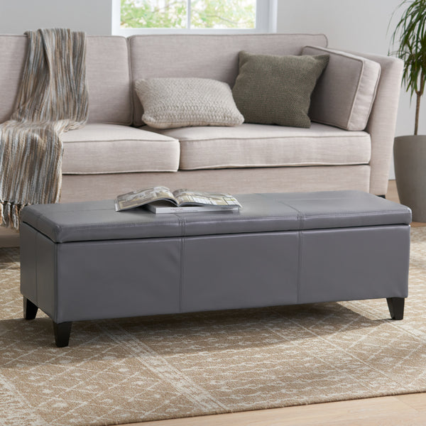 gdf studio Rupert Upholstered Storage Ottoman Bench