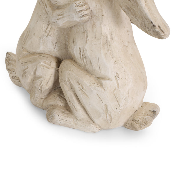 Gdf Studio Russel Outdoor Rabbit Couple Garden Statue White