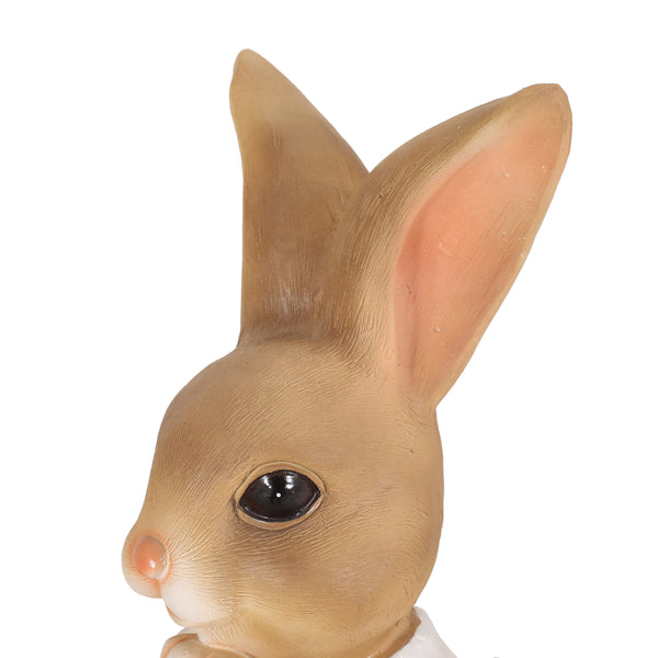 Gdf Studio Russell Outdoor Decorative Rabbit Planter Brown And Pink