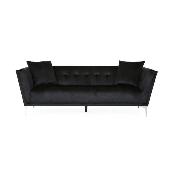 Gdf Studio Ryliegh Modern Glam 3 Seater Velvet Sofa