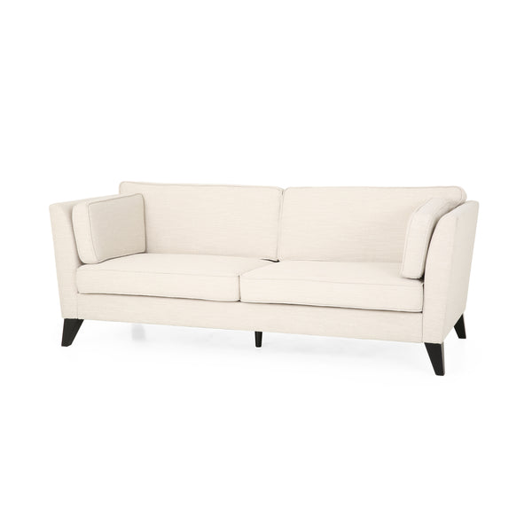 Gdf Studio Sabirin Contemporary 3 Seater Fabric Sofa