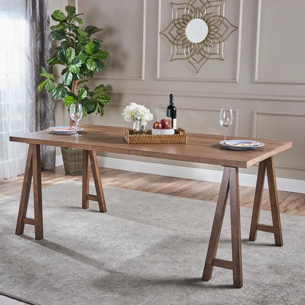 Gdf Studio Sabrina Mid Century Modern Wood Dining Table