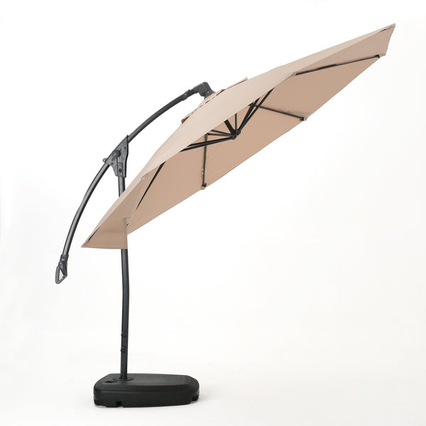 Gdf Studio Sahara Outdoor Water Resistant Canopy W/ Plastic Base Aluminum Pole