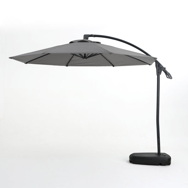 gdf studio Sahara Outdoor Water Resistant Canopy w/ Plastic Base Aluminum Pole
