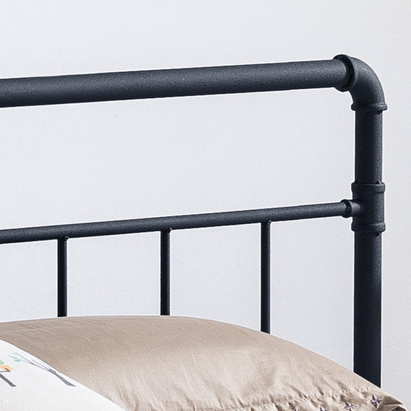 Gdf Studio Sally King-Size Iron Bed Frame Minimal Industrial