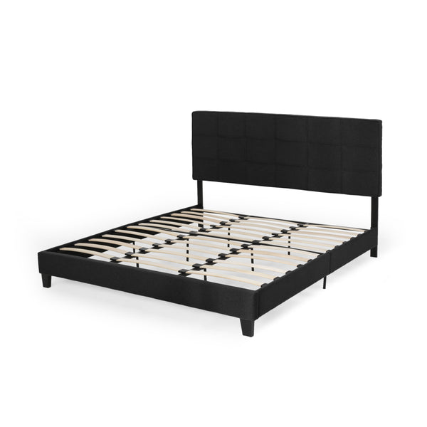 Gdf Studio Salome Contemporary Upholstered King Bed Platform