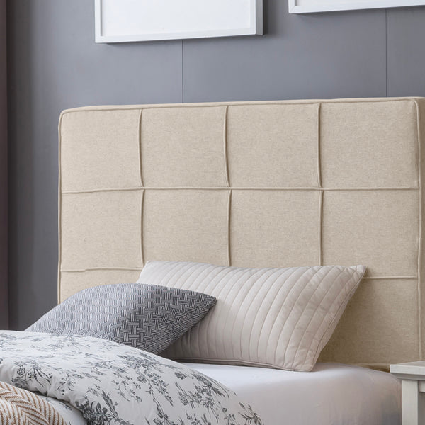 Gdf Studio Salome Fully-Upholstered Platform Bed Frame Low-Profile Contemporary