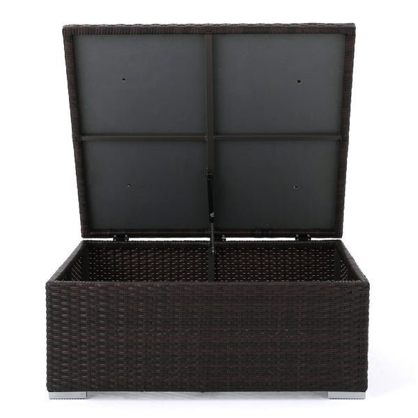 gdf studio San-Louis-Obispo Outdoor Wicker Storage Coffee Table