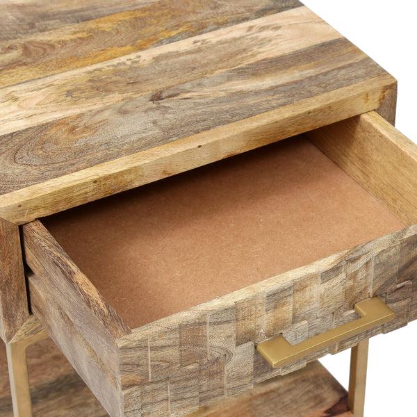 Gdf Studio Sandia Handcrafted Boho Mango Wood Nightstand (Set Of 2)