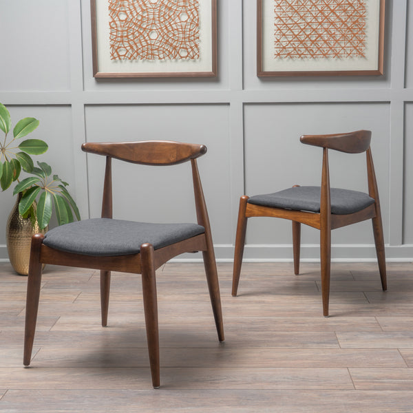Gdf Studio Sandra Mid Century Modern Dining Chairs (Set Of 2)