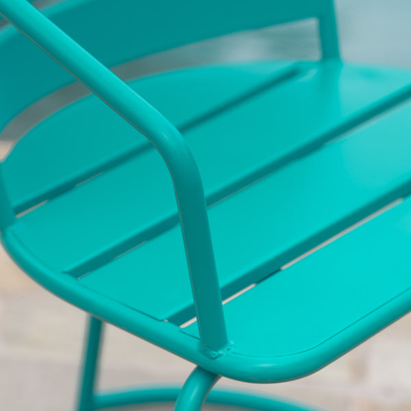 Gdf Studio Santa Monica Outdoor Finished Iron Bistro Set