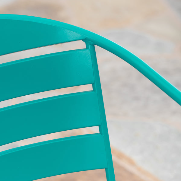 Gdf Studio Santa Monica Outdoor Finished Iron Bistro Set