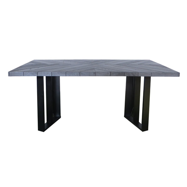 Gdf Studio Santa Rosa Outdoor Finish Light Weight Concrete Dining Table