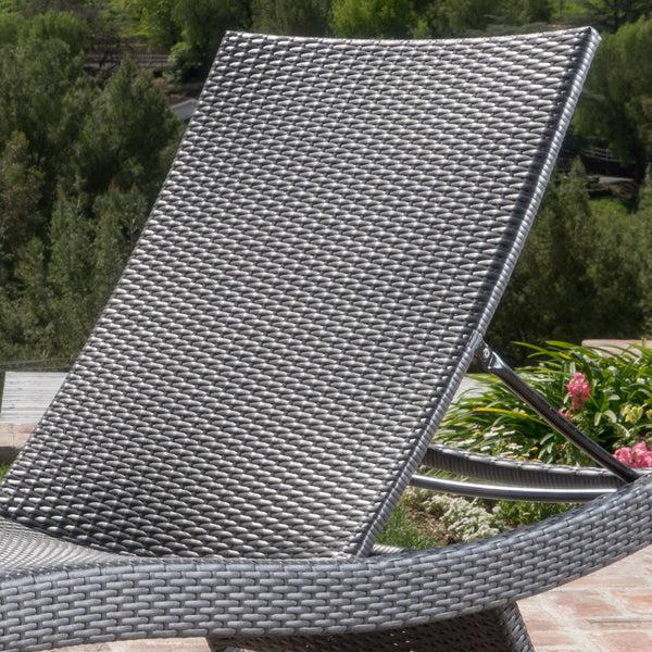Gdf Studio Savana Outdoor Patio Wicker Lounge With Cover