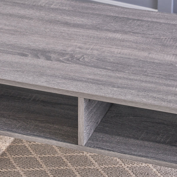 Gdf Studio Savone Mid Century Modern Faux Wood Overlay Coffee Table