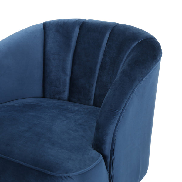 Gdf Studio Scarlett Velvet 3-Piece Velvet Chairs & Couch Living Room Set