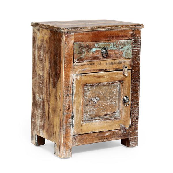 gdf studio Screven Boho Handcrafted Wood Nightstand