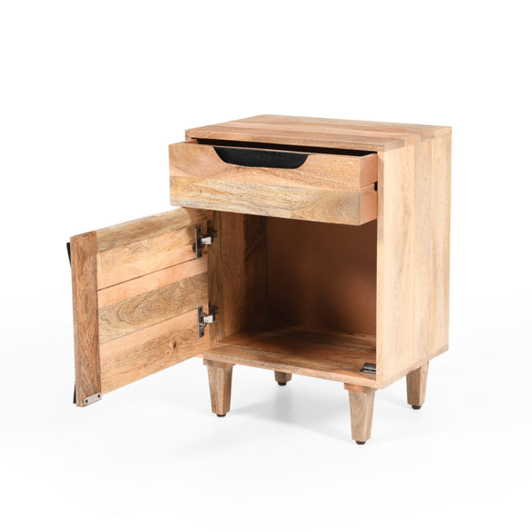 Gdf Studio Sculptura Natural Wood Modern Nightstand