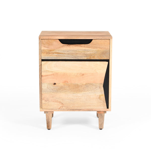 gdf studio Sculptura Natural Wood Modern Nightstand