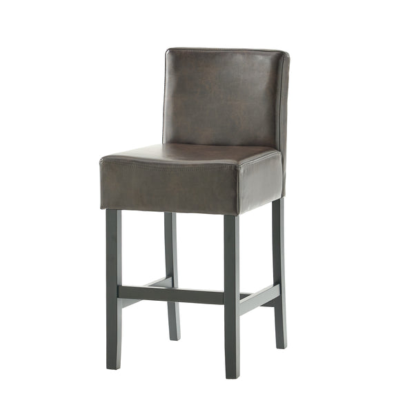 Gdf Studio Seigel 19-Inch Brown Bonded Leather Counter Stool (Set Of 2)
