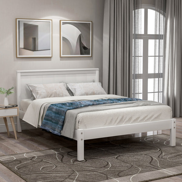 Gdf Studio Seraphina Platform All Size Bed Frame With Headboard