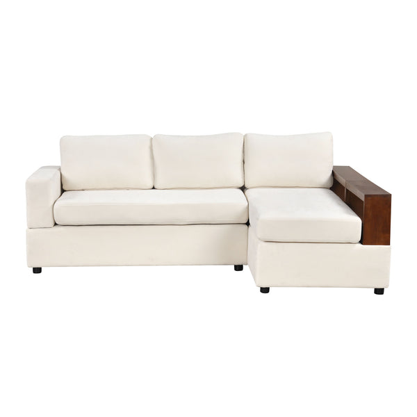 gdf studio Serava Sectional Sofa Upholstered Sofa Couch with Reversible Armrests for Living Room