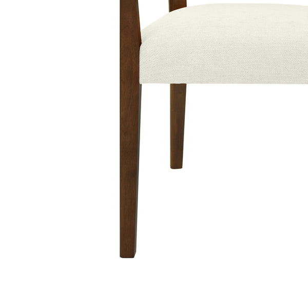 Gdf Studio Serenal Modern Upholstered Dining Chairs With Cane Webbing Set Of 2
