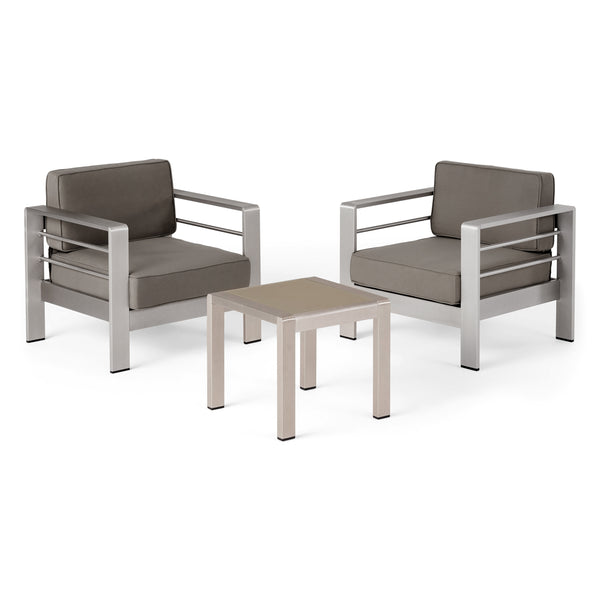 gdf studio Shirley Coral Outdoor 2 Seater Club Chair and Table Set