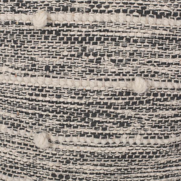Gdf Studio Shurley Parham Boho Handcrafted Fabric Cube Pouf Ivory And Gray