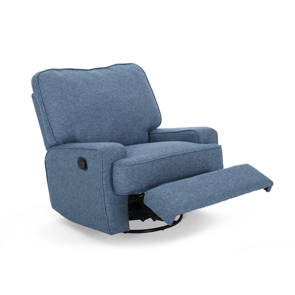 Gdf Studio Sibyl Glider Recliner With Swivel Traditional