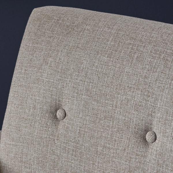 Gdf Studio Sierra Mid Century Modern Button Tufted Upholstered Fabric Club Chair