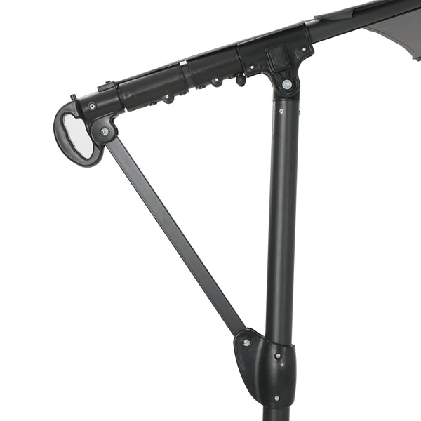 Gdf Studio Sloane Outdoor Water Resistant Steel Frame Banana Sun Canopy