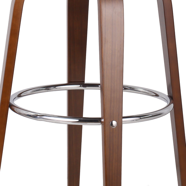 Gdf Studio Soledad Mid-Century Modern Upholstered Swivel Barstool