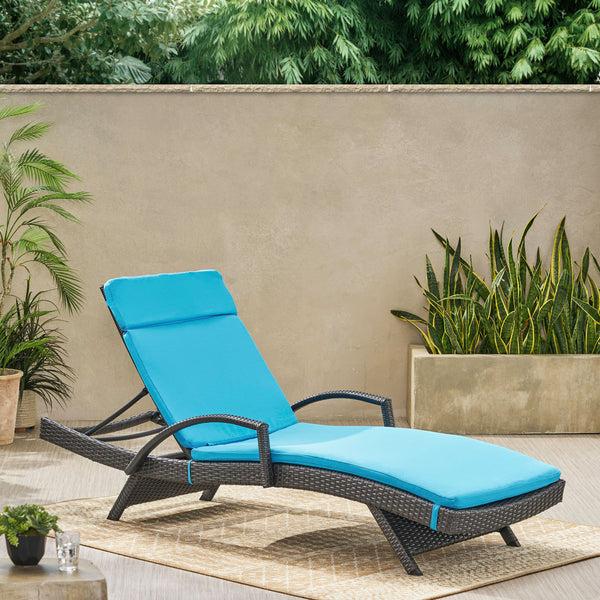 Gdf Studio Soleil Outdoor Water Resistant Chaise Lounge Cushion