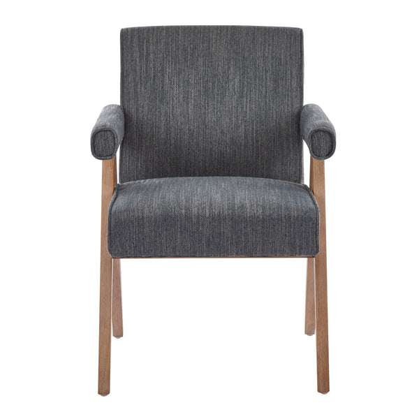Gdf Studio Soliner Indoor Fabric Solid Wood Dining Chair Set Of 2