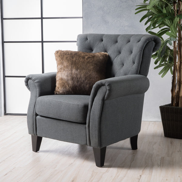 Gdf Studio Solvang Contemporary Fabric Tufted Chair