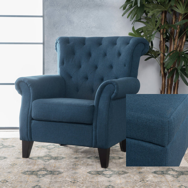 Gdf Studio Solvang Contemporary Fabric Tufted Chair