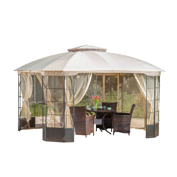 gdf studio Somerset Outdoor Mosquito Netting 13 x 13 Foot Gazebo