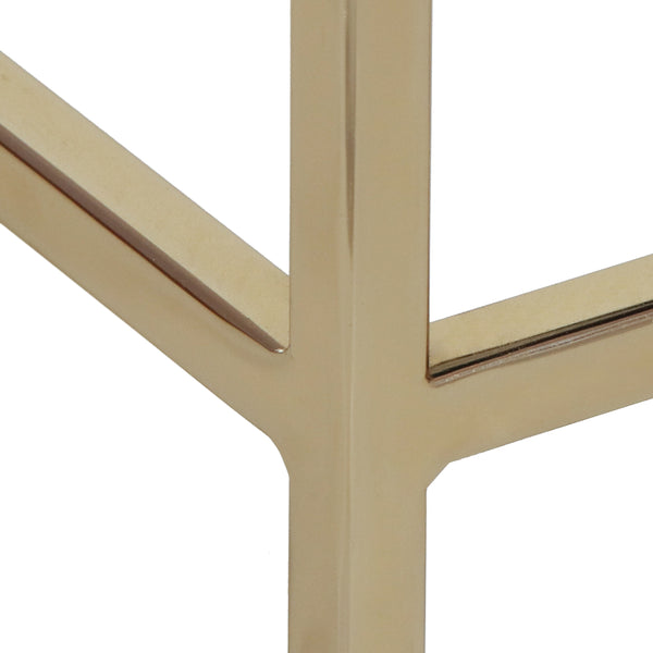 Gdf Studio Sonnette Modern Glam Handcrafted Scroll Mesh Nightstand Light Gray And Gold