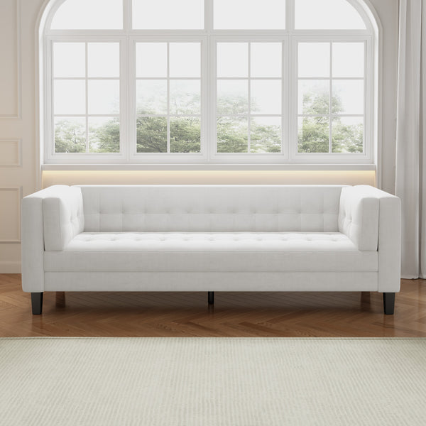 gdf studio Sororia Velvet 3-Seater Low Profile Sofa